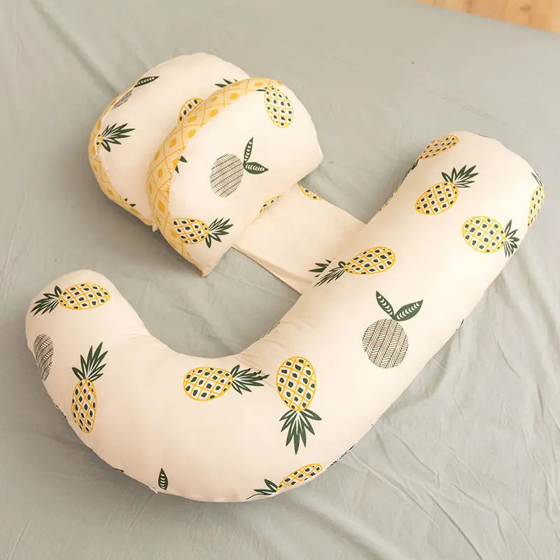 Fresh Pineapple Multi-Function Pregnancy Pillow Sleeping Support Breastfeeding Nursing Pillow Full Body Maternity Pillow Sleep C The Little Baby Brand The Little Baby Brand