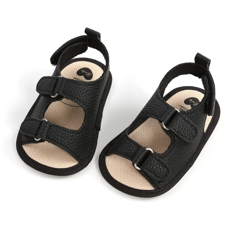 New Baby Sandals Baby Shoes Baby Boy Girl Sandals PU Soft Bottom Sole Anti-Slip Infant First Walker Crib Shoes Newborn Moccasins The Little Baby Brand The Little Baby Brand
