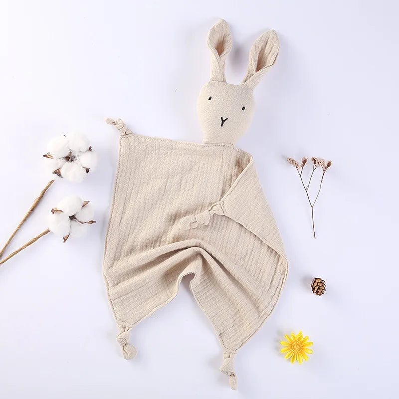 Muslin Baby Cotton Comforter Kids Plush Toy Stuffed Animals Bunny Lion Soothing Appease Soft Newborn Sleeping Dolls Towel Bibs The Little Baby Brand The Little Baby Brand