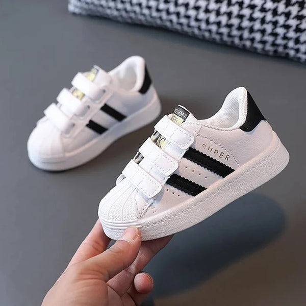 Children's Sneakers Kids Fashion Design White Non-slip Casual Shoes Boys Girls Hook Breathable Sneakers Toddler Outdoor Shoes The Little Baby Brand The Little Baby Brand