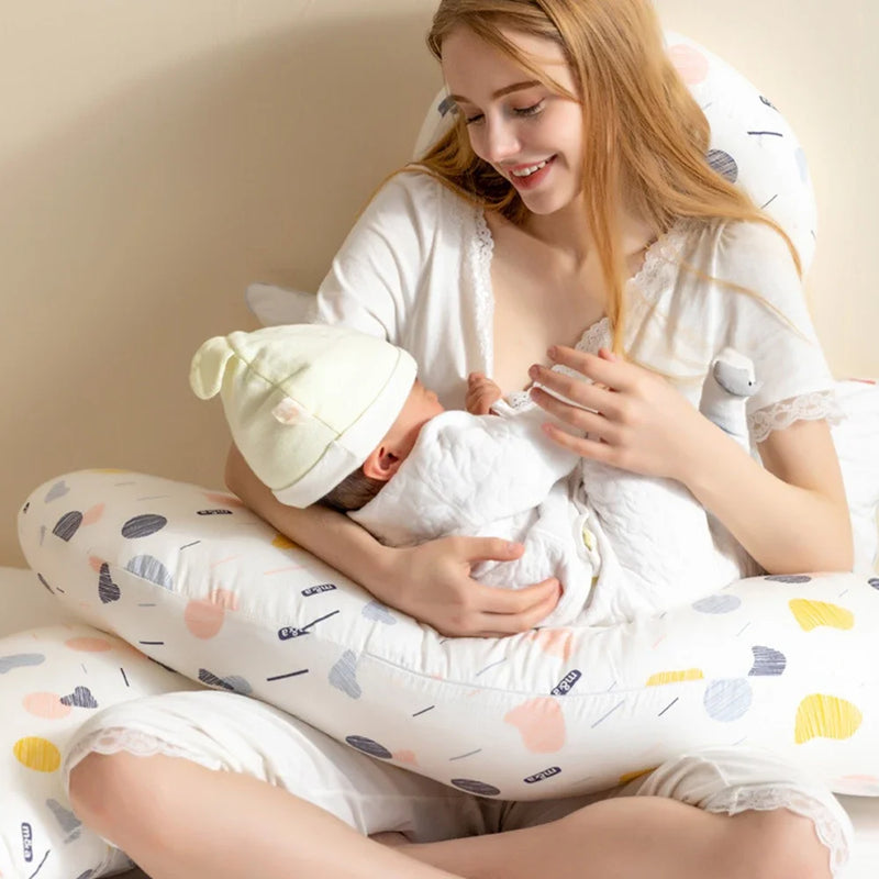 Pregnancy Pillow For Side Sleepers Nursing Comfortable Cotton Pregnant Women Body Pillow Support Waist Cushions The Little Baby Brand The Little Baby Brand