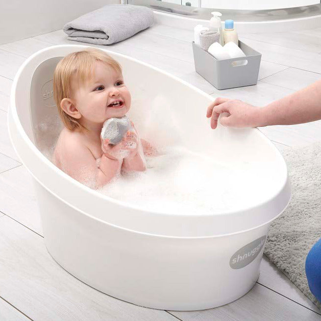 Baby Bathtubs & Bath Seats Shnuggle Toddler Bath - White and Grey The Little Baby Brand The Little Baby Brand