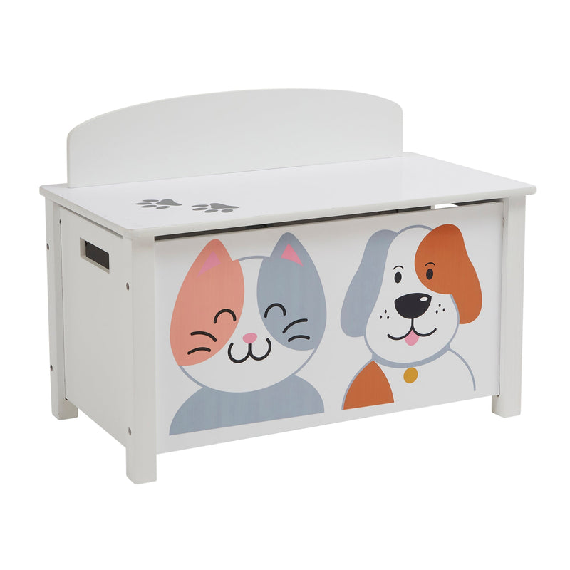 Nursery Wooden Cat and Dog Toy Box Liberty House Toys The Little Baby Brand