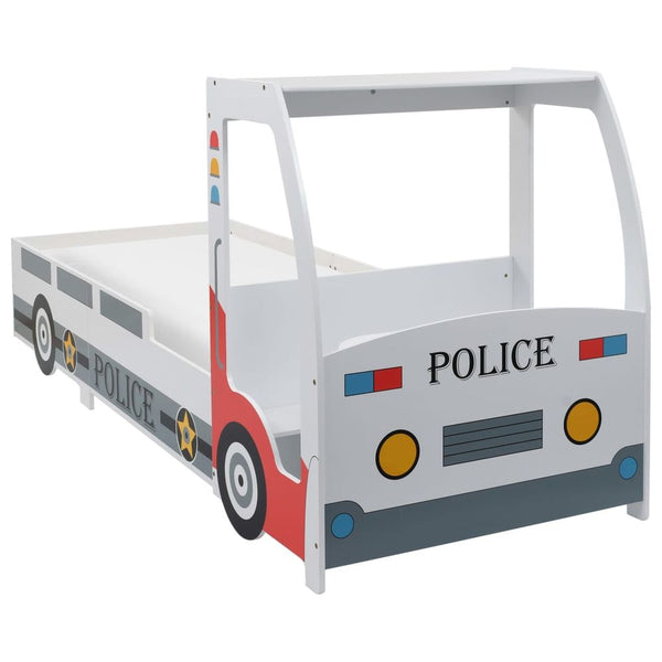 Childrens Bed Children's Police Car Bed with Desk vidaXL The Little Baby Brand