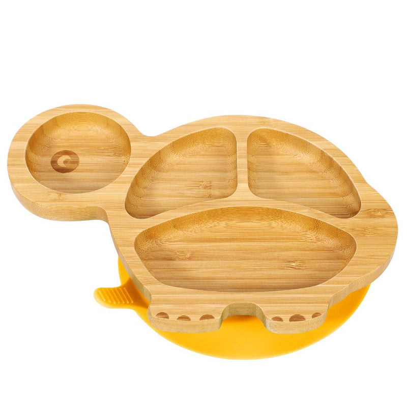 Baby weaning sets Bamboo Turtle Plate, Bowl & Spoon Set Vinsani The Little Baby Brand