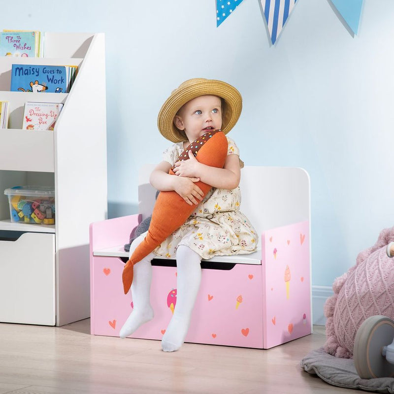 Two-In-One Wooden Toy Storage Bench Unbranded The Little Baby Brand