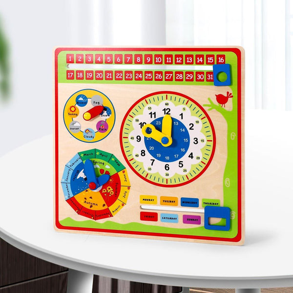 Wooden Toys Magnetic Wooden Calendar and Weather Board SOKA Play Imagine Learn The Little Baby Brand