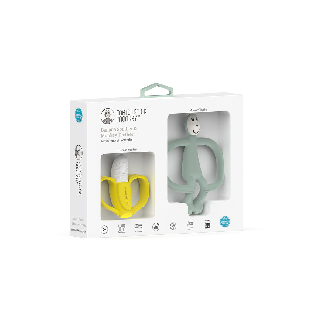 Matchstick Monkey Gift Set Banana & Monkey Teether The Little Baby Brand The Little Baby Brand