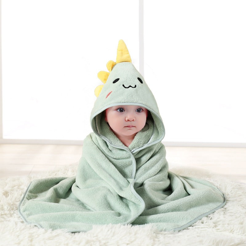 wholesale child baby cartoon animal face elephant hooded towel newborn eprolo The Little Baby Brand