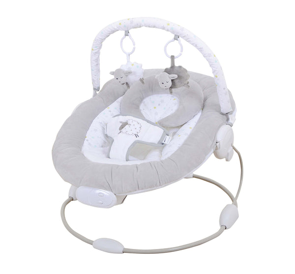 Silver Cloud Counting Sheep Baby Bouncer The Little Baby Brand The Little Baby Brand