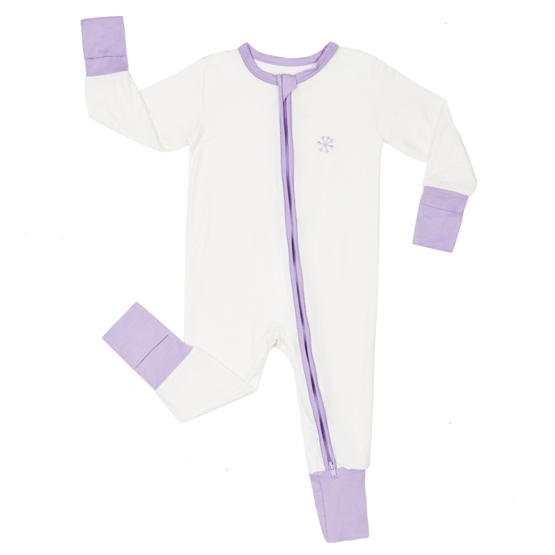 Baby Clothing Lilac Lily Bamboo Sleepeaz Sleepsuit Elivia James The Little Baby Brand