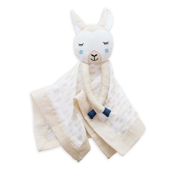  Lulujo Muslin Lovies Modern Llama Baby Comforter The Little Baby Brand The Little Baby Brand