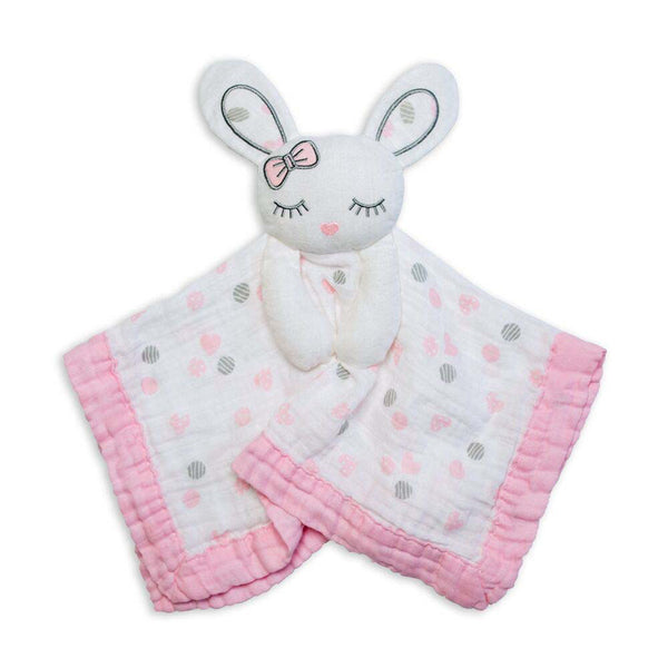 Lulujo Muslin Lovies Pink Bunny The Little Baby Brand The Little Baby Brand