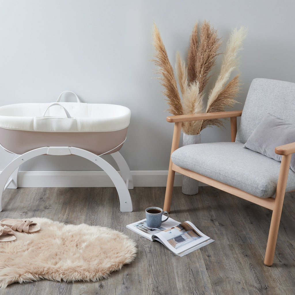 Moses Basket and Stand Shnuggle Dreami Baby Sleeper Taupe Base (Copy) The Little Baby Brand The Little Baby Brand