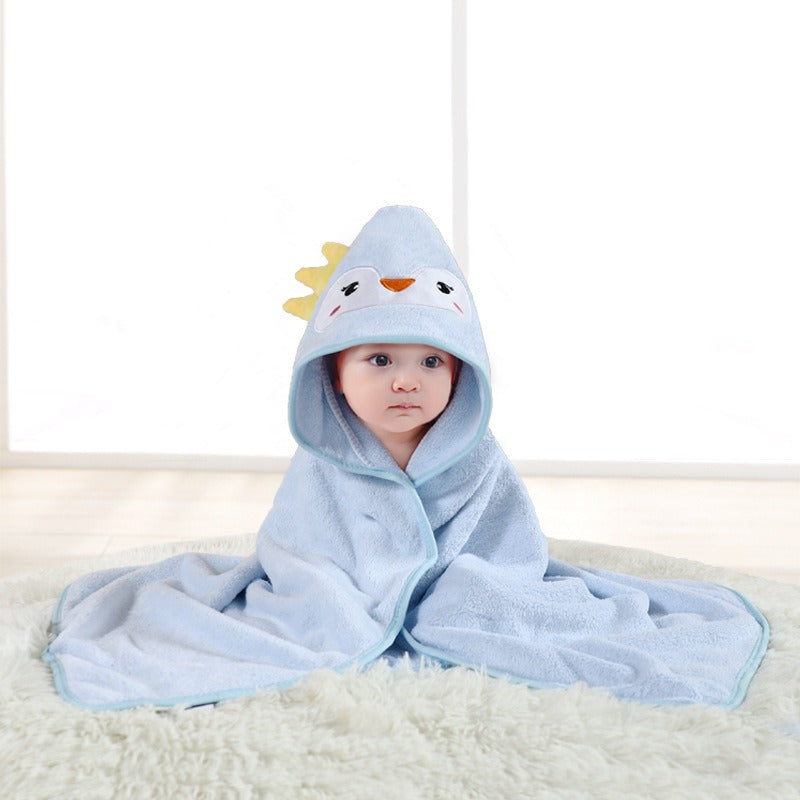 wholesale child baby cartoon animal face elephant hooded towel newborn eprolo The Little Baby Brand