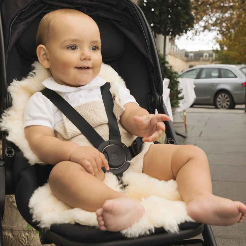 Sheepskin Pram Liner Baby Sheepskin Snuggler Pramliner - Natural The Little Baby Brand The Little Baby Brand