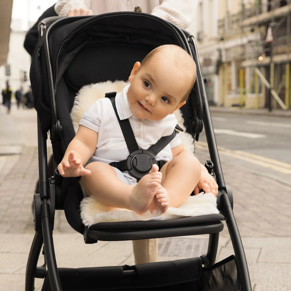 Sheepskin Pram Liner Baby Lambskin Pram Liner - Natural The Little Baby Brand The Little Baby Brand