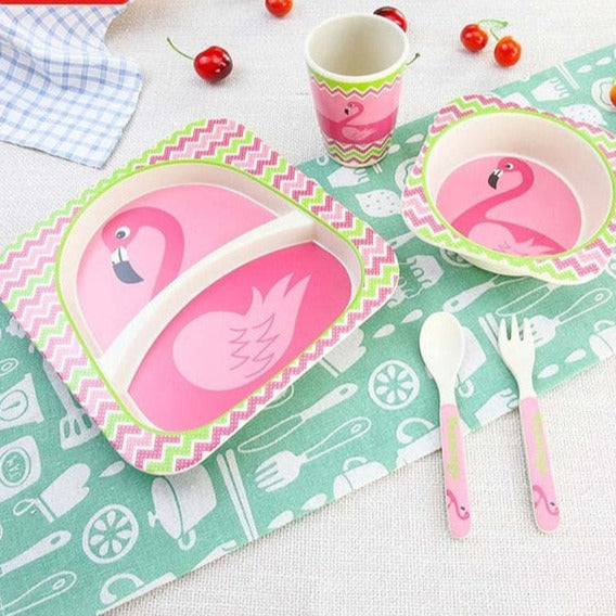 5 piece Baby Bamboo Tableware Set eprolo The Little Baby Brand