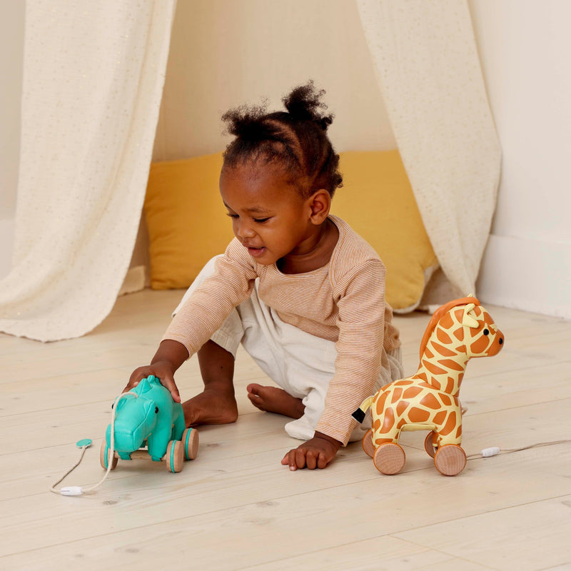 pull along toy Little Big Friends Pull Along - Achille The Crocodile The Little Baby Brand The Little Baby Brand
