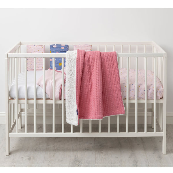 baby blanket Clevamama Blankets - Luxe Sherpa Baby Blanket Pink The Little Baby Brand The Little Baby Brand