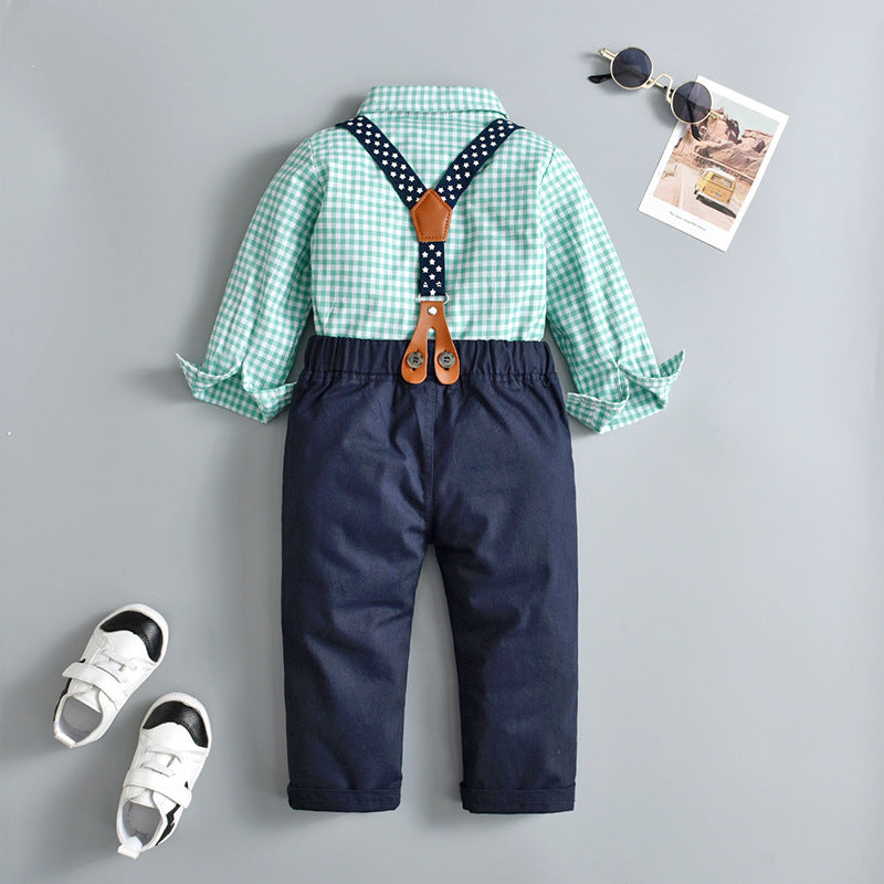 Children's Clothing Korean Version Two-Piece Children's Clothing Summer And Autumn Boys Long Sleeve Baby Baby Clothes eprolo The Little Baby Brand