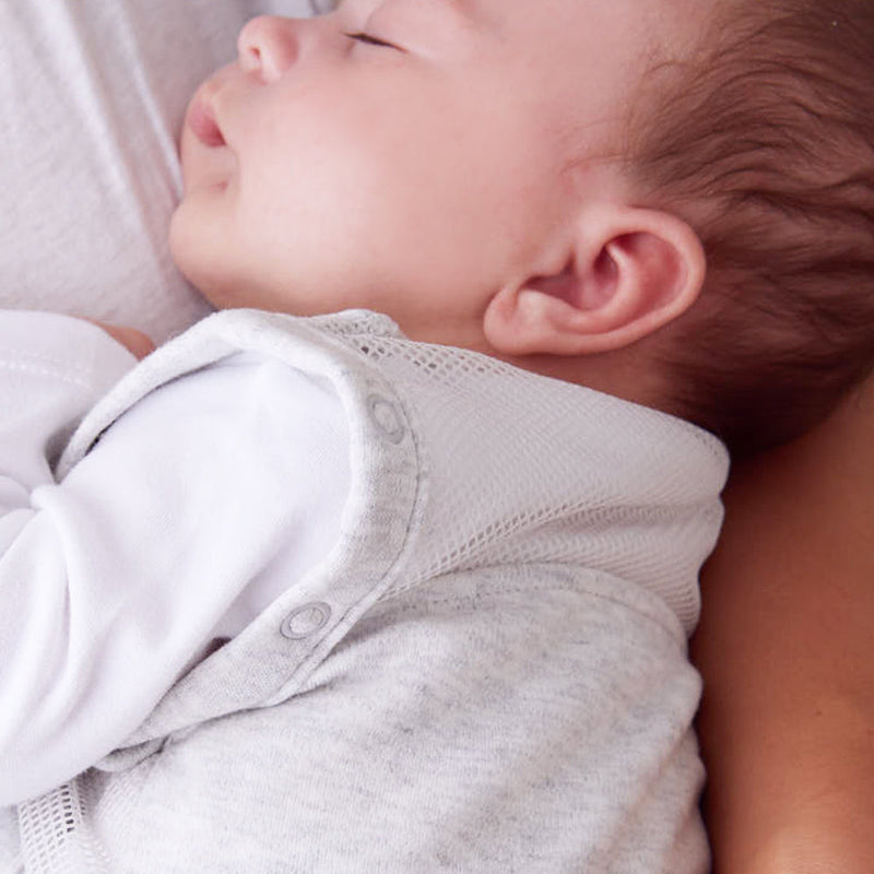 Baby Sleeping Bag Purflo Swaddle To Sleep Bag 2.5 Tog Minimal - Grey 0-4M The Little Baby Brand The Little Baby Brand