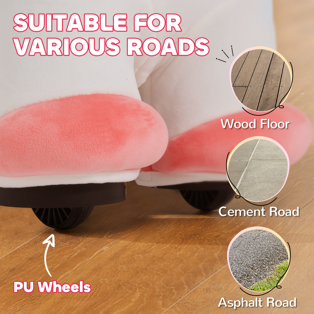 AIYAPLAY 6V Electric Ride on Unicorn with Music Forward AIYAPLAY The Little Baby Brand