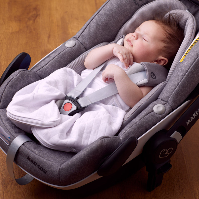 Baby Sleeping Bag Purflo Swaddle To Sleep Bag 2.5 Tog Minimal - Grey 0-4M The Little Baby Brand The Little Baby Brand