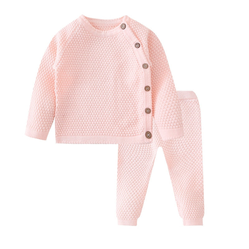 Infant Baby Sweater Suit Autumn Winter Girl Knitting Sweater Set Warm Baby Boy Clothing 2pcs Newborn Baby Clothes 0-3 Years eprolo The Little Baby Brand