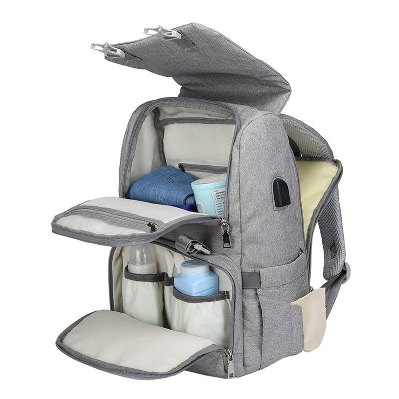 Baby Diaper Bag With USB Interface Large baby nappy changing Bag Mummy Maternity Travel Backpack for mom Nursing bags eprolo The Little Baby Brand