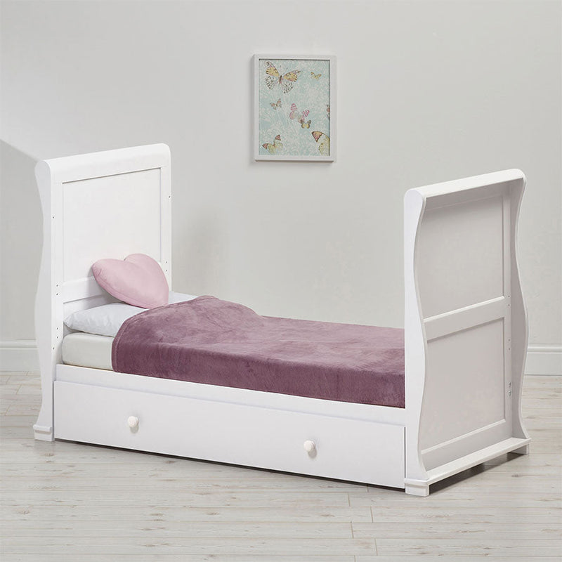 Baby & Toddler East Coast White Alaska Sleigh Cot Bed Baby Base The Little Baby Brand