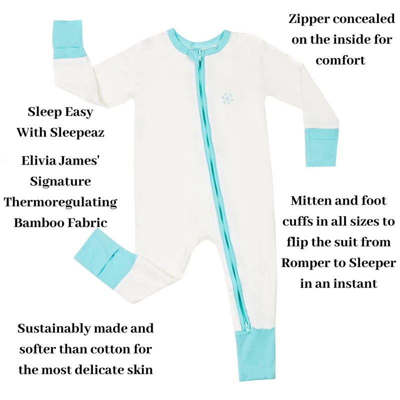 Baby Clothing Reach for the Stars Bamboo Sleepeaz Sleepsuit Elivia James The Little Baby Brand