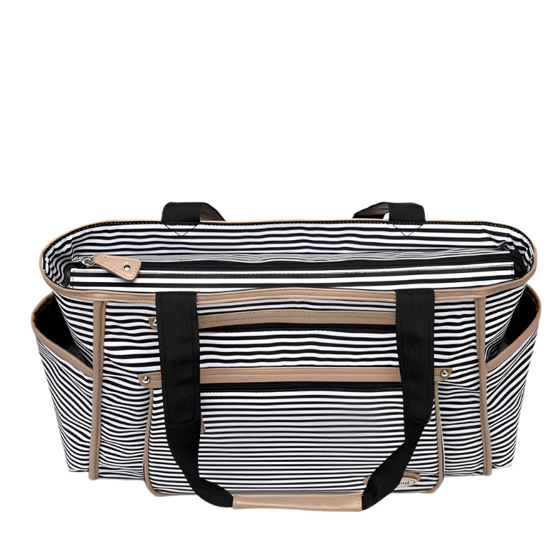 Colorland Black White Stripes Baby Diaper Bag Organizer Fashion Mummy Maternity Bag Travel Messenger Changing Nappy Bags Handbag eprolo The Little Baby Brand