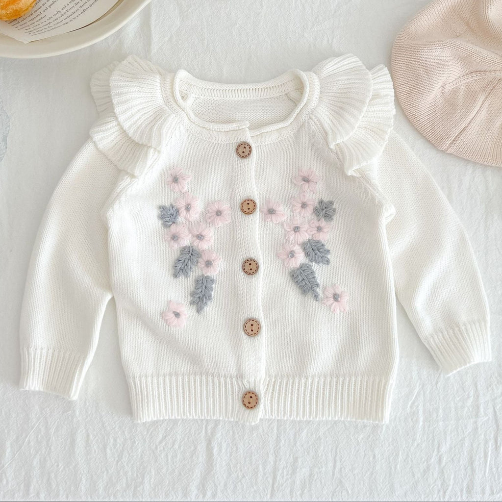 Infant and toddler 3-9 month baby set, flower coat, shoulder strap, zipper, climbing suit, two-piece set eprolo The Little Baby Brand