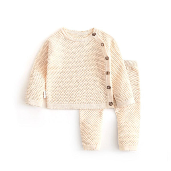 Infant Baby Sweater Suit Autumn Winter Girl Knitting Sweater Set Warm Baby Boy Clothing 2pcs Newborn Baby Clothes 0-3 Years eprolo The Little Baby Brand