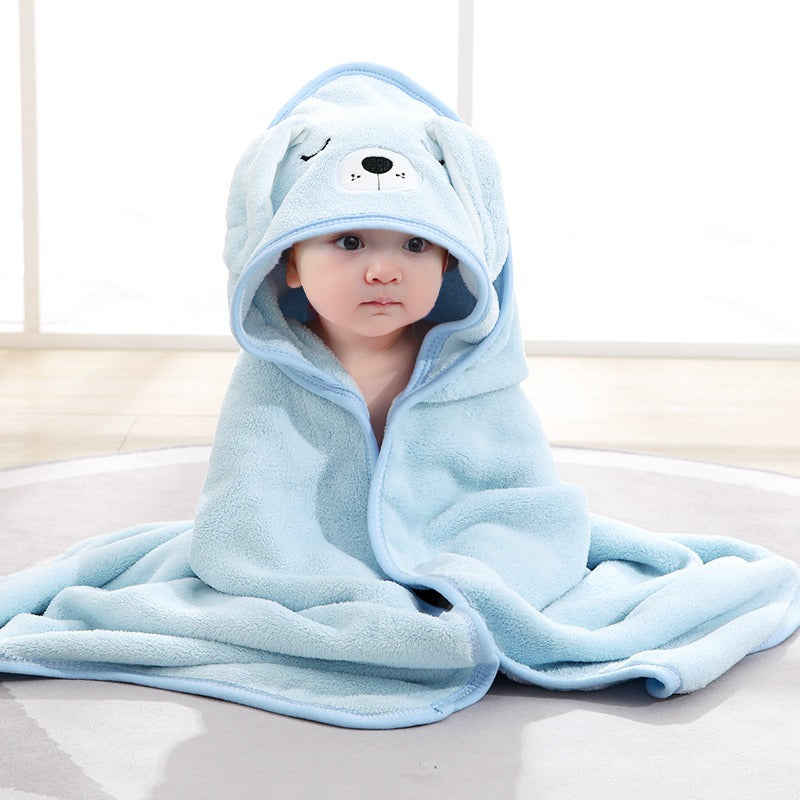 wholesale child baby cartoon animal face elephant hooded towel newborn eprolo The Little Baby Brand