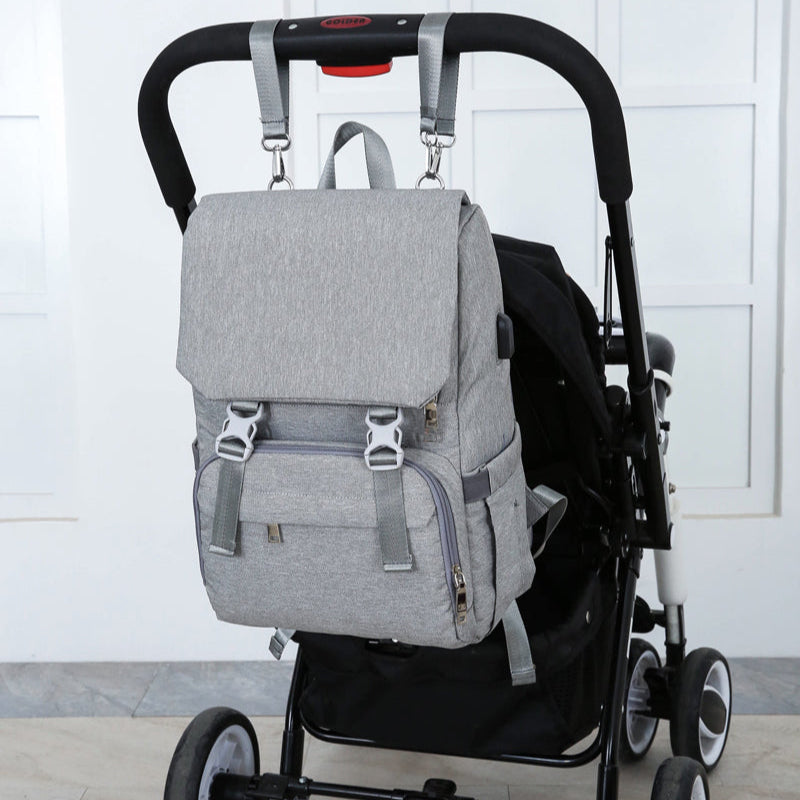 Baby Diaper Bag With USB Interface Large baby nappy changing Bag Mummy Maternity Travel Backpack for mom Nursing bags eprolo The Little Baby Brand