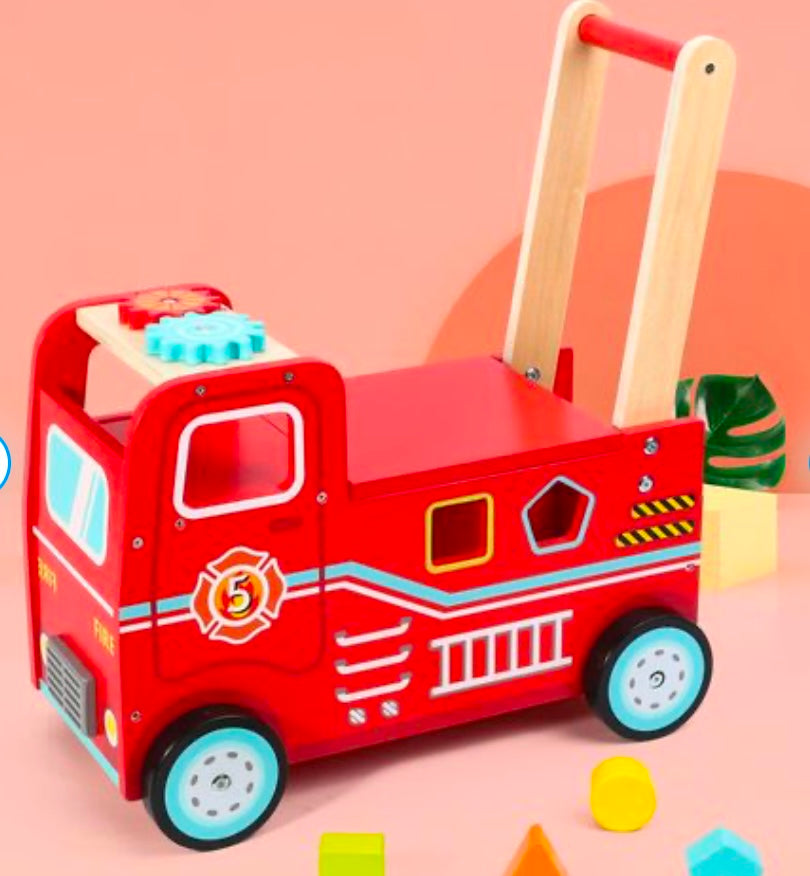 Push along fire engine outlet