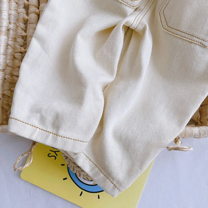 MILANCEL Autumn Fashion Denim Kids Baby Girls and Boys Jeans  Straight Toddler Pants The Little Baby Brand The Little Baby Brand
