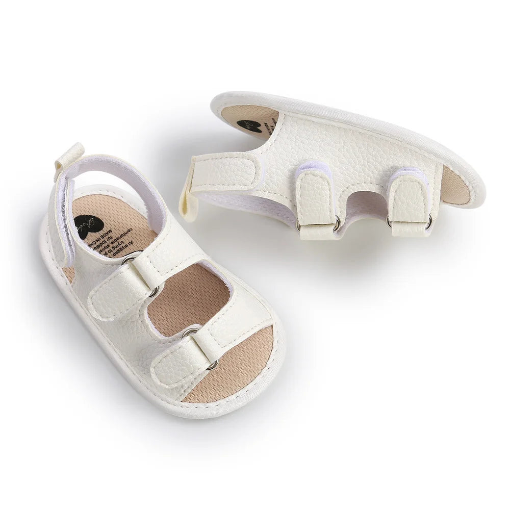 New Baby Sandals Baby Shoes Baby Boy Girl Sandals PU Soft Bottom Sole Anti-Slip Infant First Walker Crib Shoes Newborn Moccasins The Little Baby Brand The Little Baby Brand