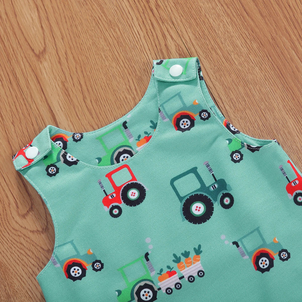 Citgeett Summer Newborn Baby Boys Girls Cotton Romper Sleeveless Button Jumpsuit Playsuit Overalls Casual Outfits The Little Baby Brand The Little Baby Brand