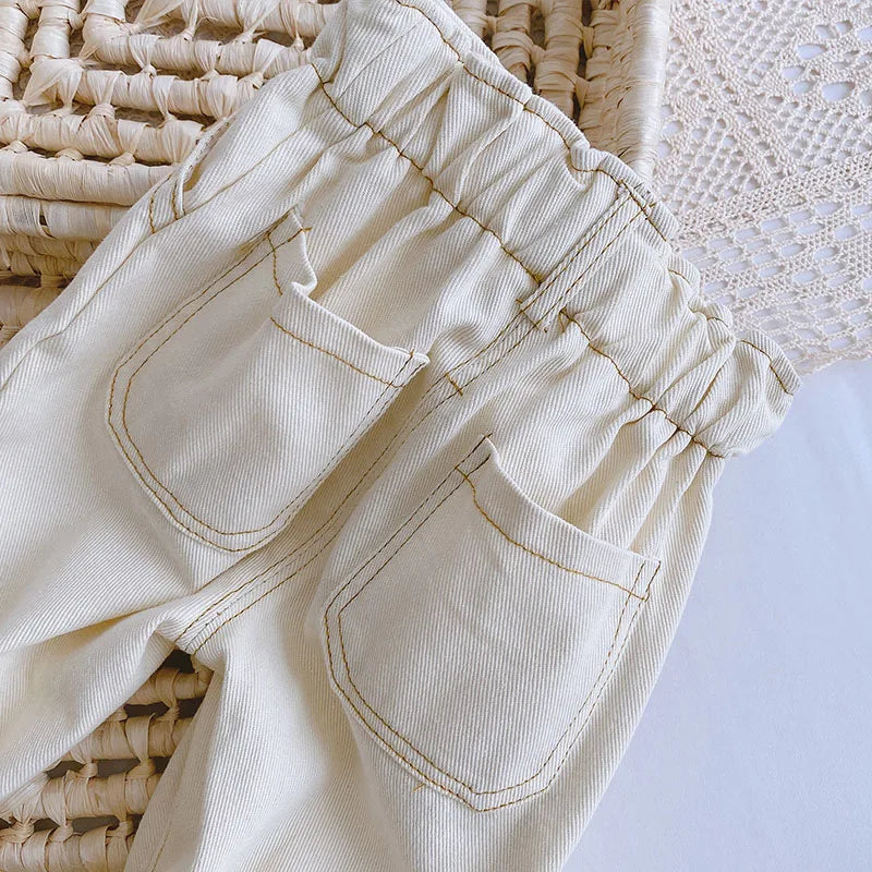 MILANCEL Autumn Fashion Denim Kids Baby Girls and Boys Jeans  Straight Toddler Pants The Little Baby Brand The Little Baby Brand
