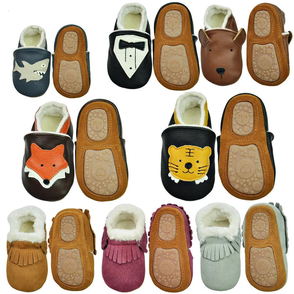 Baby Shoes genuine cow leather soft sole bebe newborn booties babies Boys Girls Infant toddler Moccasins Slippers First Walkers The Little Baby Brand The Little Baby Brand