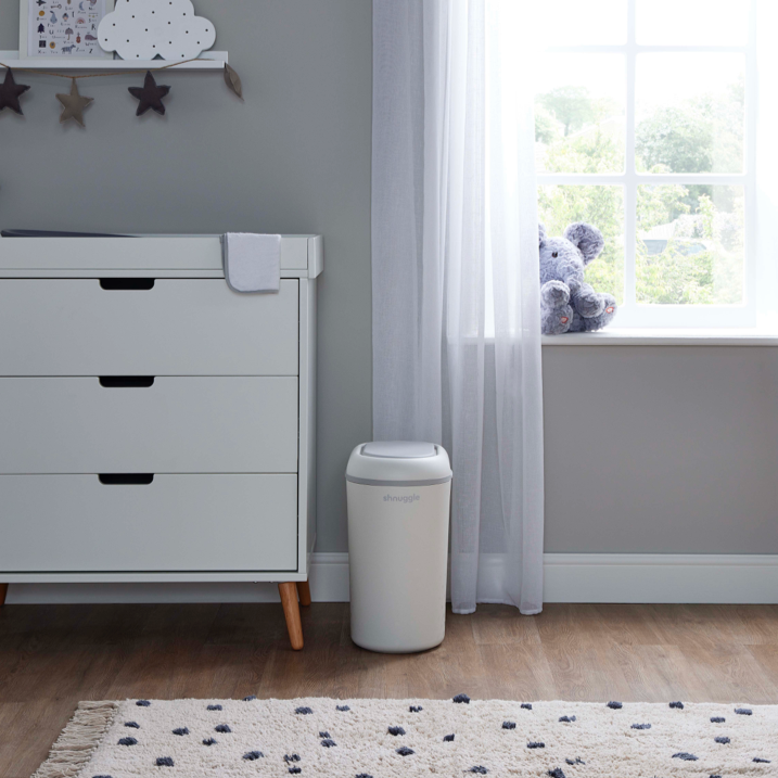 Baby Nappy Bin Shnuggle Change Time Eco-Touch Nappy Bin The Little Baby Brand The Little Baby Brand