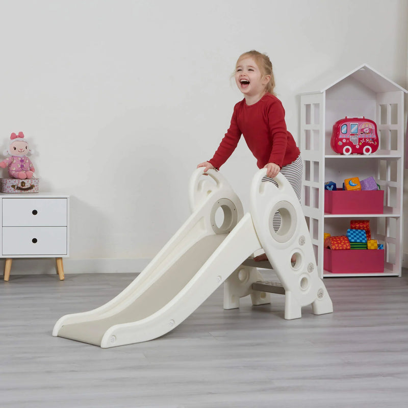 Outdoor Play Equipment Kids Foldable Rocket Slide- White Liberty House Toys The Little Baby Brand