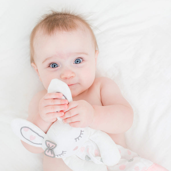 Baby Comforter Lulujo Muslin Lovies Pink Bunny The Little Baby Brand The Little Baby Brand