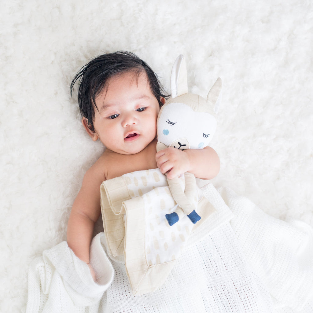 Baby Comforter Lulujo Muslin Lovies Modern Llama Baby Comforter The Little Baby Brand The Little Baby Brand