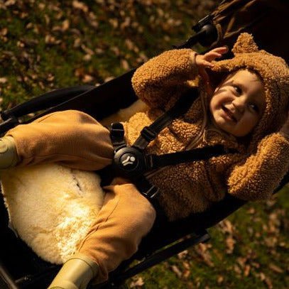 Sheepskin Pram Liner Baby Lambskin Pram Liner - Natural The Little Baby Brand The Little Baby Brand