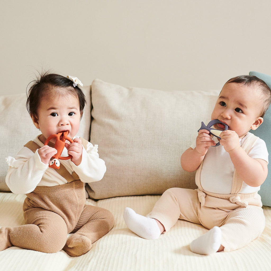 Teething toy Matchstick Monkey Animal Teether Fudge Fox Babybase The Little Baby Brand