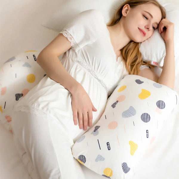 Pregnancy Pillow For Side Sleepers Nursing Comfortable Cotton Pregnant Women Body Pillow Support Waist Cushions The Little Baby Brand The Little Baby Brand